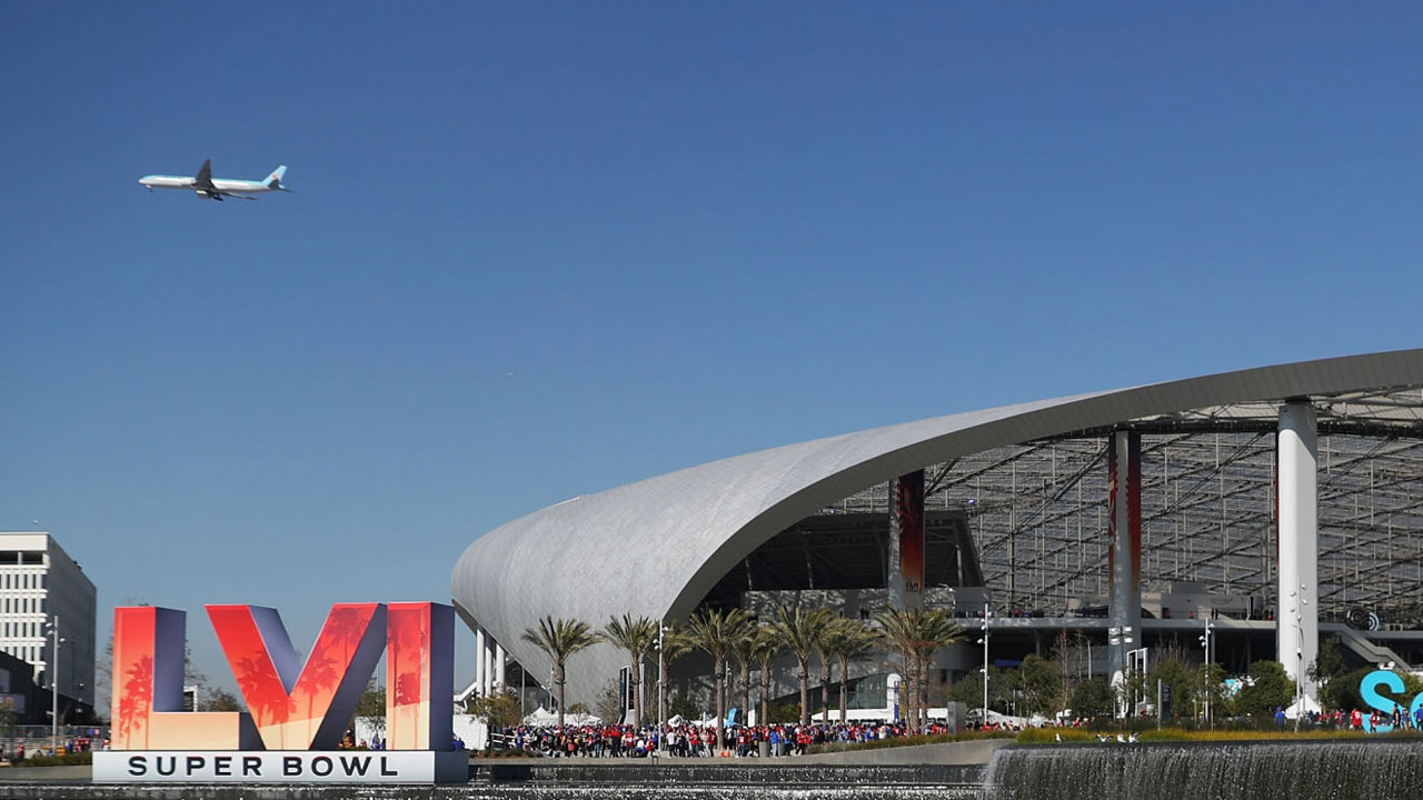 SoFi Stadium en Inglewood, California. Hogar del Super Bowl LVI.