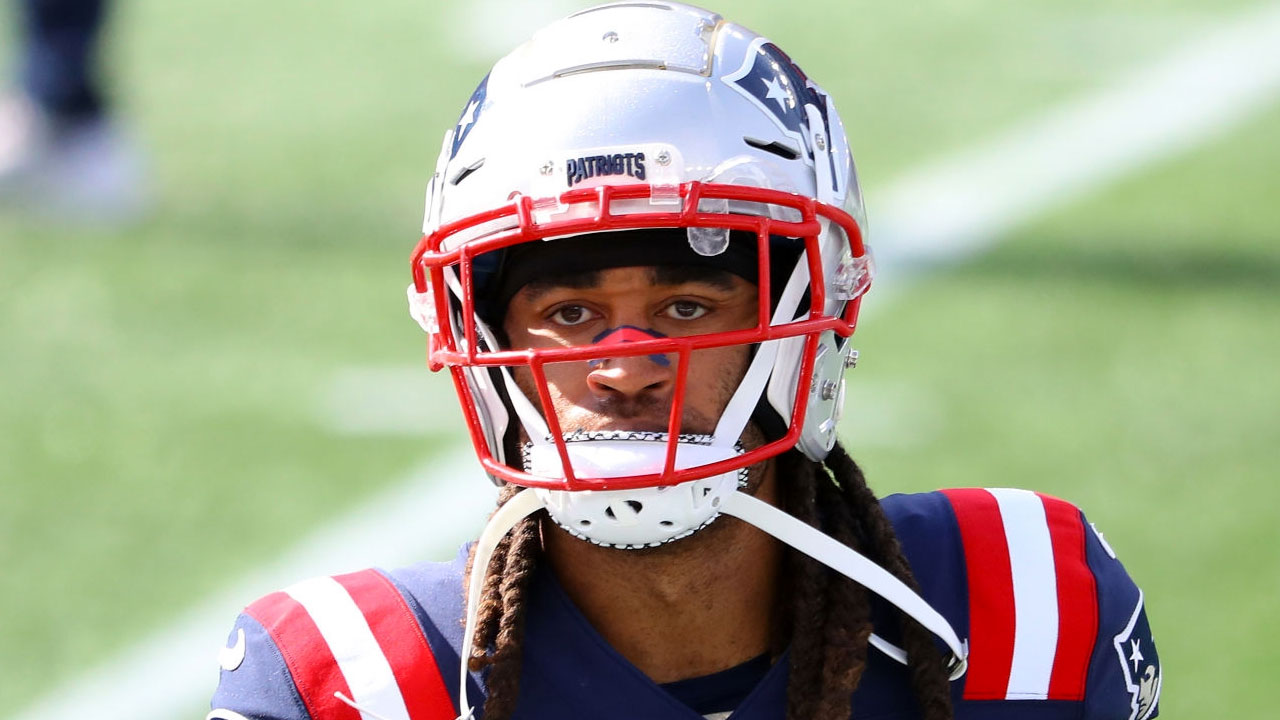 CB Stephon Gilmore con los New England Patriots