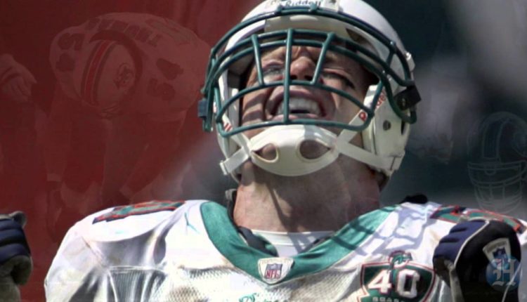 Zach Thomas. ex-linebacker de los Miami Dolphins. Imagen tomada de Youtube.com